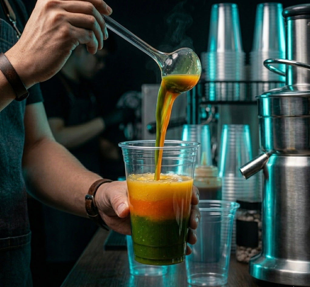 PET Clear Cold Drink Cups — Food Service Grade