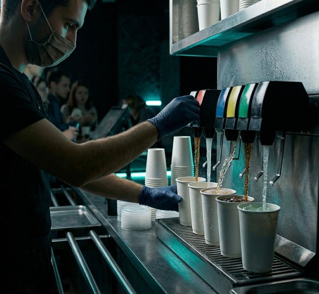 Double Wall Paper Cups — White — Food Service Grade