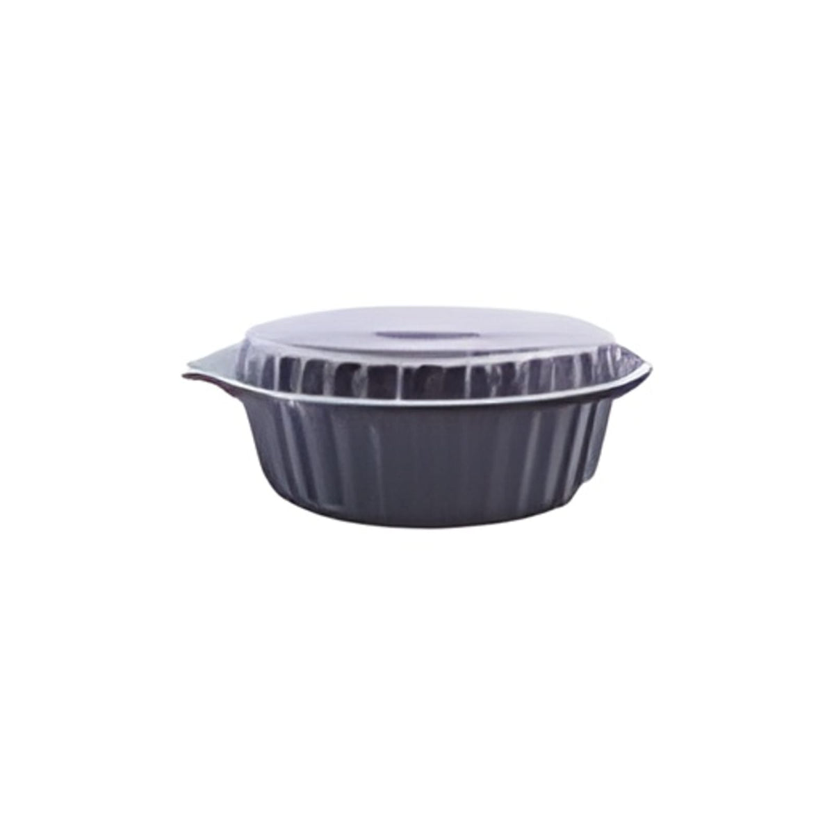 16oz Round Microwavable Container Black