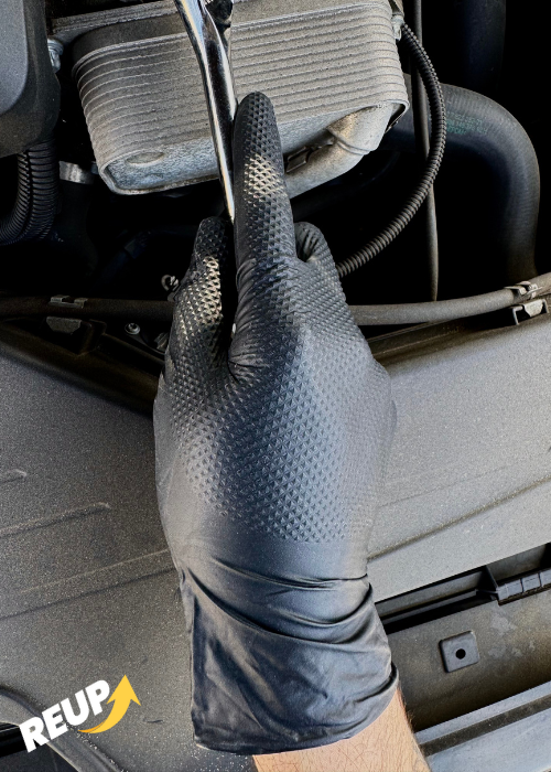 8 Mil Black Diamond-Grip Nitrile Gloves