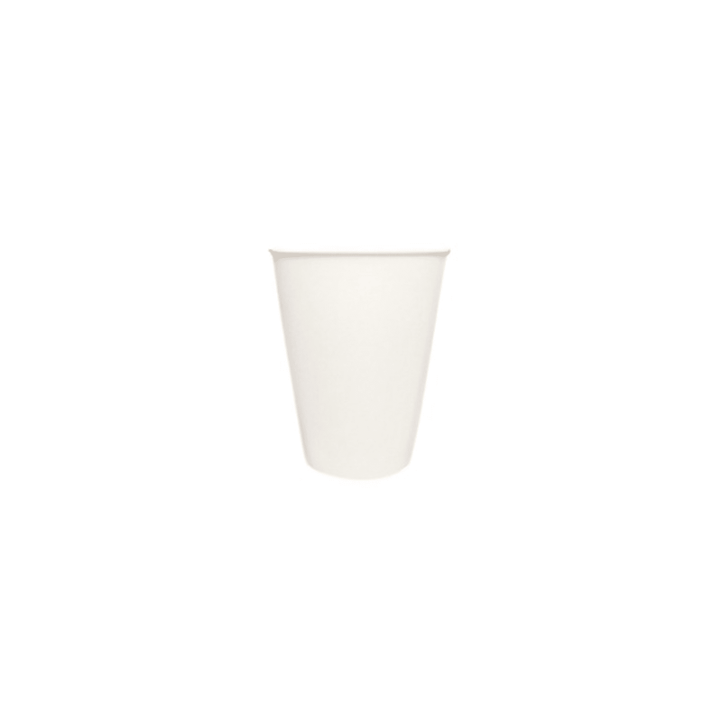 8oz White Paper Hot Cup Single Wall