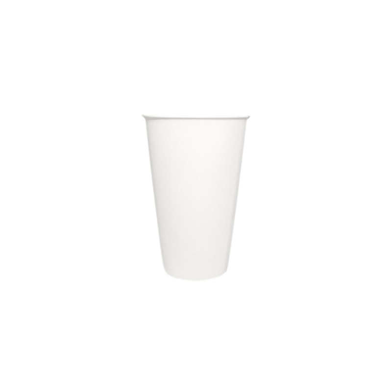 16oz White Paper Hot Cup Single Wall