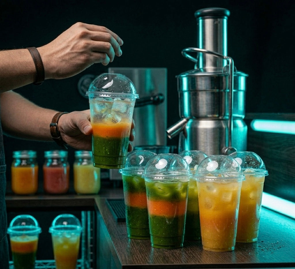 PET Clear Cold Drink Cups — Food Service Grade