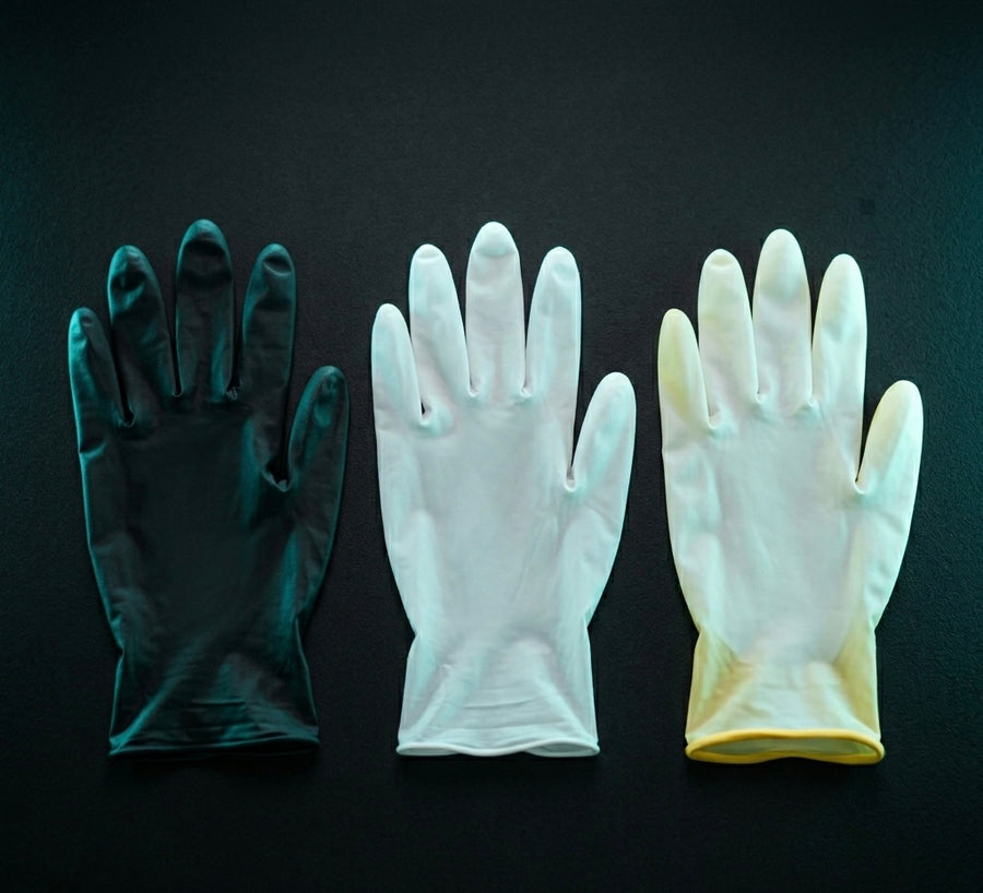 6 Mil Black Latex Gloves — Powder-Free, Multi-Purpose