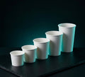 Double Wall Paper Cups — White — Food Service Grade