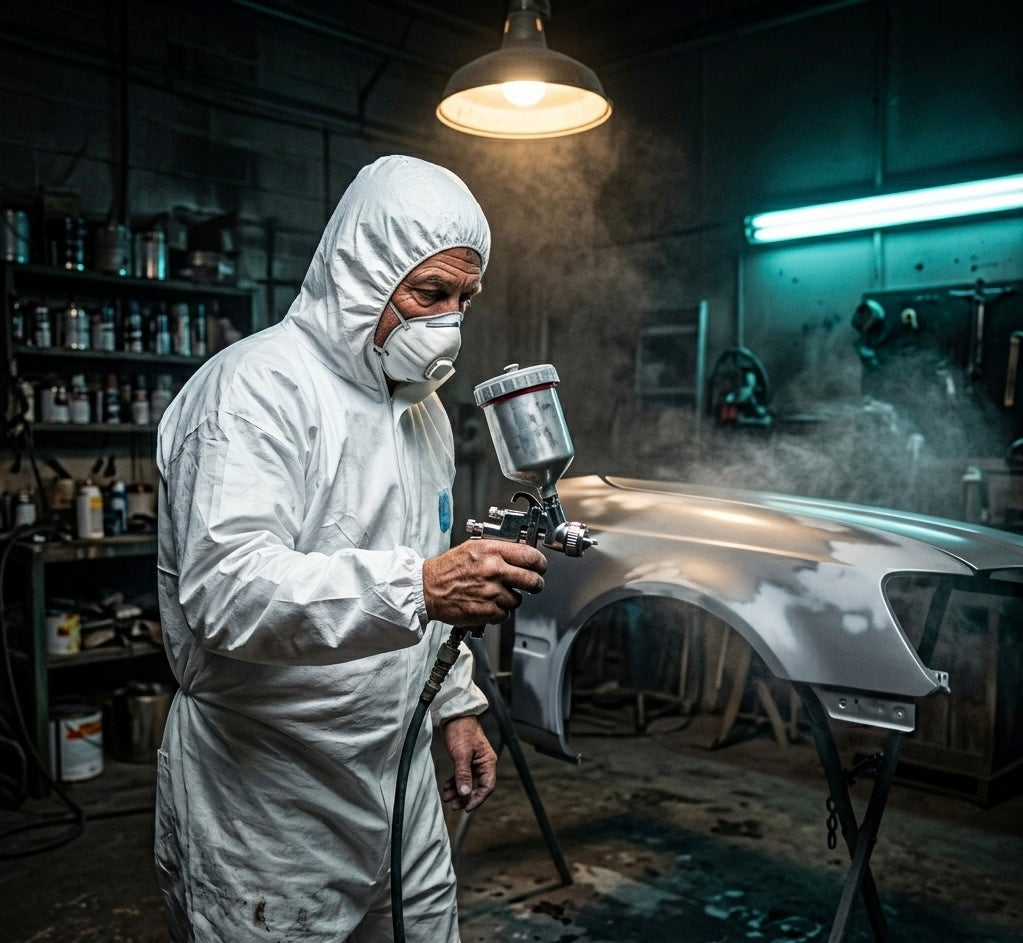 Microporous Disposable Coveralls — Attached Hood & Boots, Waterproof Protection | Case of 25 Suits