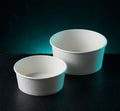 White Paper Bowls — Food Service Grade