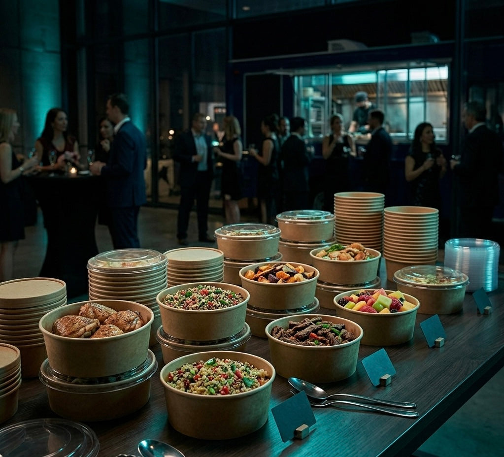 Kraft Paper Bowls — Food Service Grade