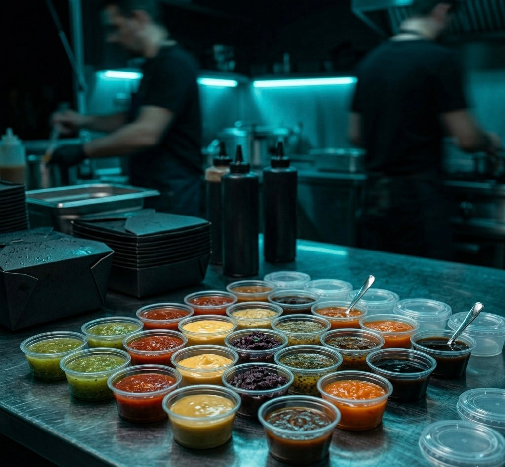 Sauce Cups & Lids — 2oz — Food Service Grade