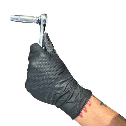 8 Mil Black Diamond-Grip Nitrile Gloves