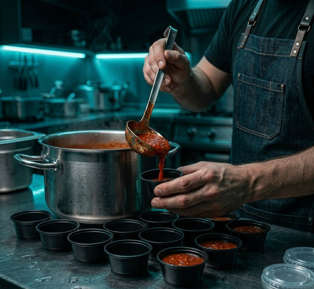 Sauce Cups & Lids — 2oz — Food Service Grade