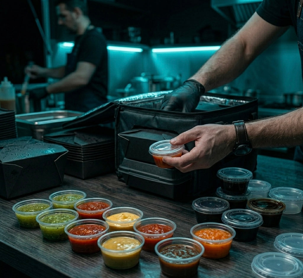 Sauce Cups & Lids — 2oz — Food Service Grade