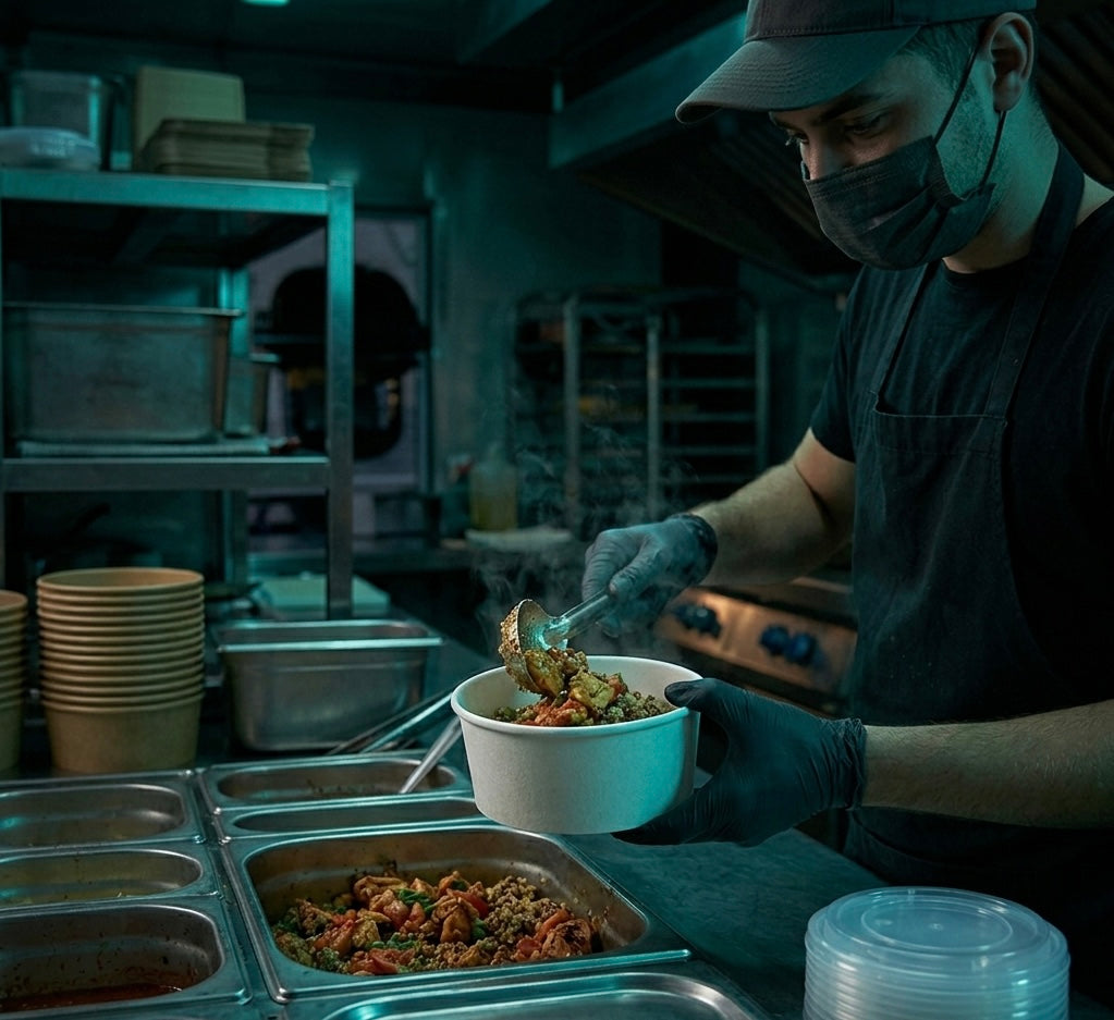 White Paper Bowls — Food Service Grade