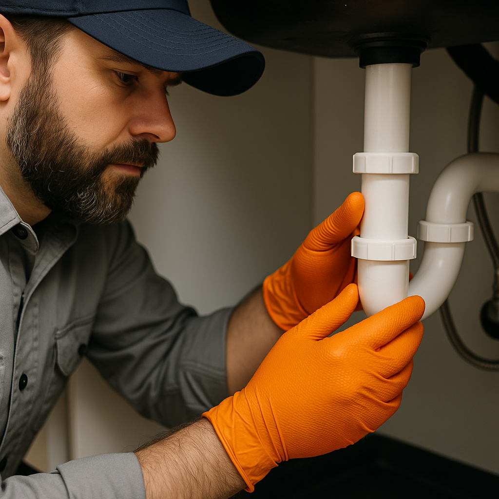 8 Mil Orange Diamond-Grip Nitrile Gloves