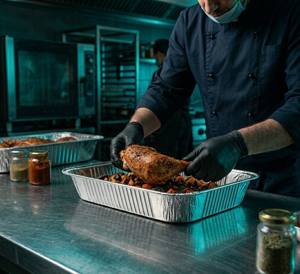 Half Size Aluminum Pans — Food Service Grade
