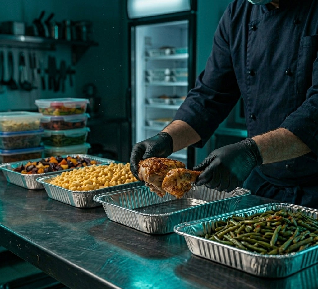 Half Size Aluminum Pans — Food Service Grade