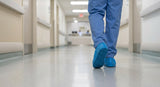 Blue Non-Skid Disposable Shoe Covers