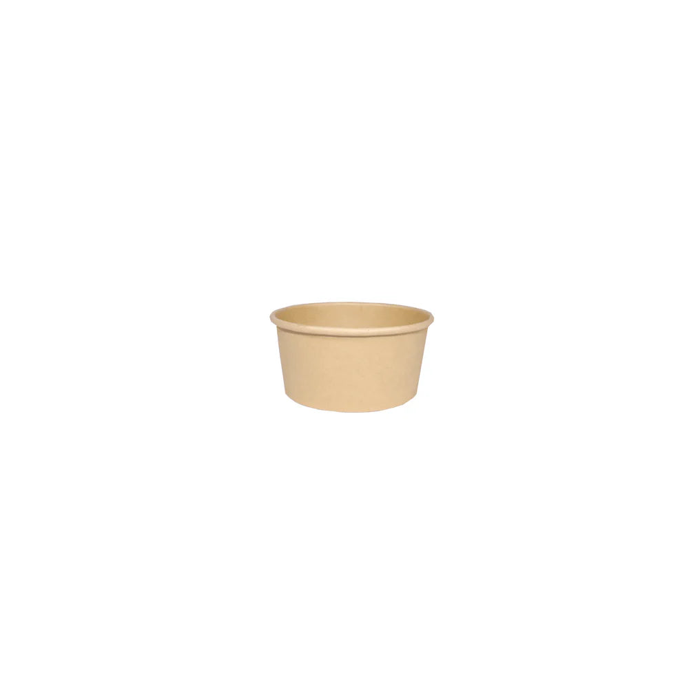 Round Kraft Paper Food Containers – 8,12,16,24,48 oz (500/Case)