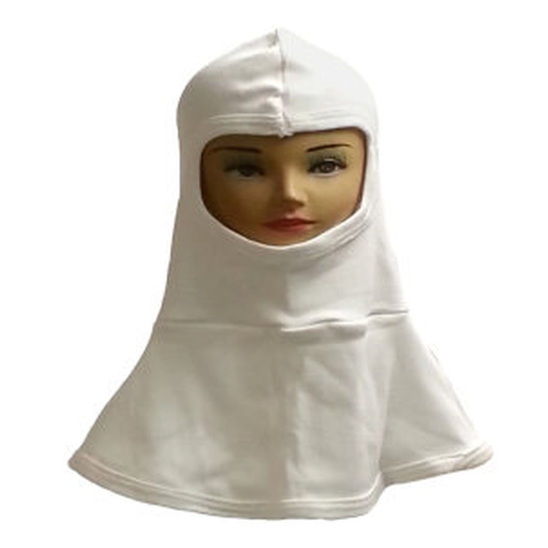 White cotton hood sock