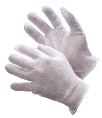 Medium weight cotton lisle inspection gloves