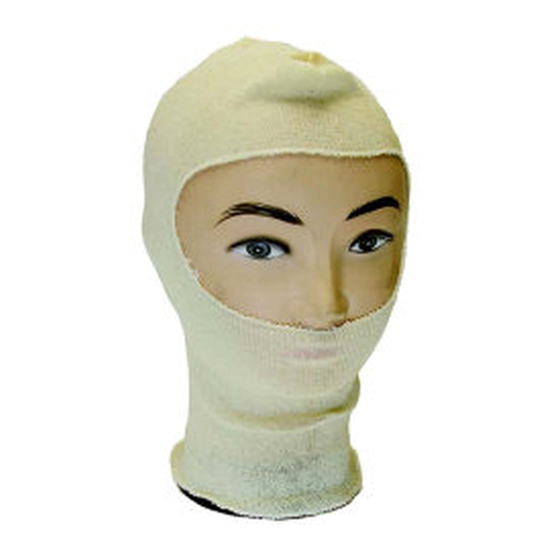 Cream cotton spray sock hood