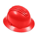 Red full brim hard hat