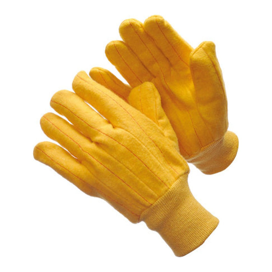 Golden 20 ounce fleece chore gloves with knit wrist