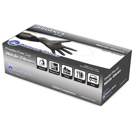 4 Mil Black Nitrile Gloves for Restaurants & Food Prep