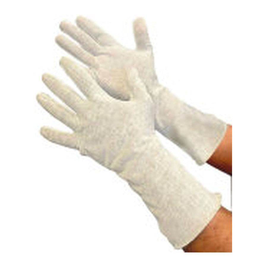 Light weight 14 inch cotton lisle inspection gloves