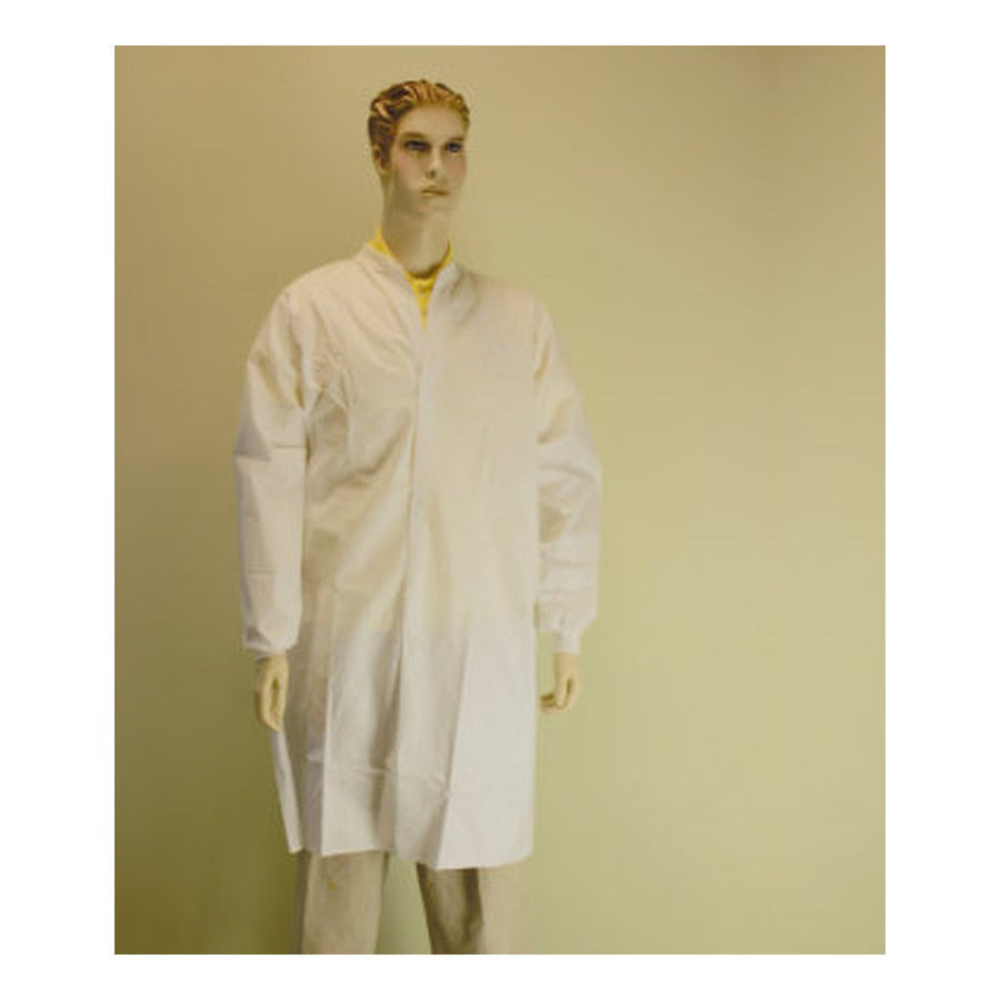 White microporous disposable lab coat