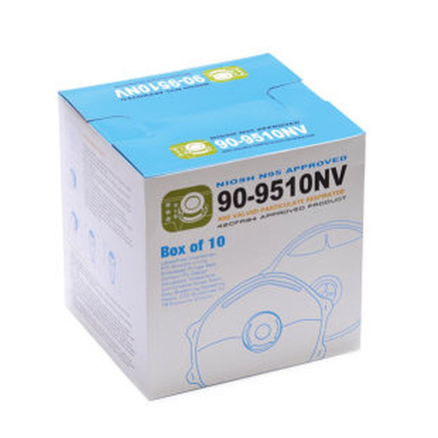N95 valved respirator box of 10