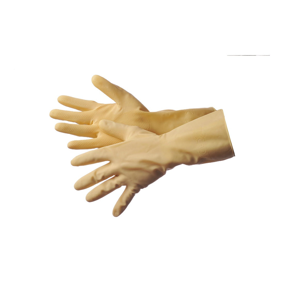 Natural latex canner gloves with embossed grip