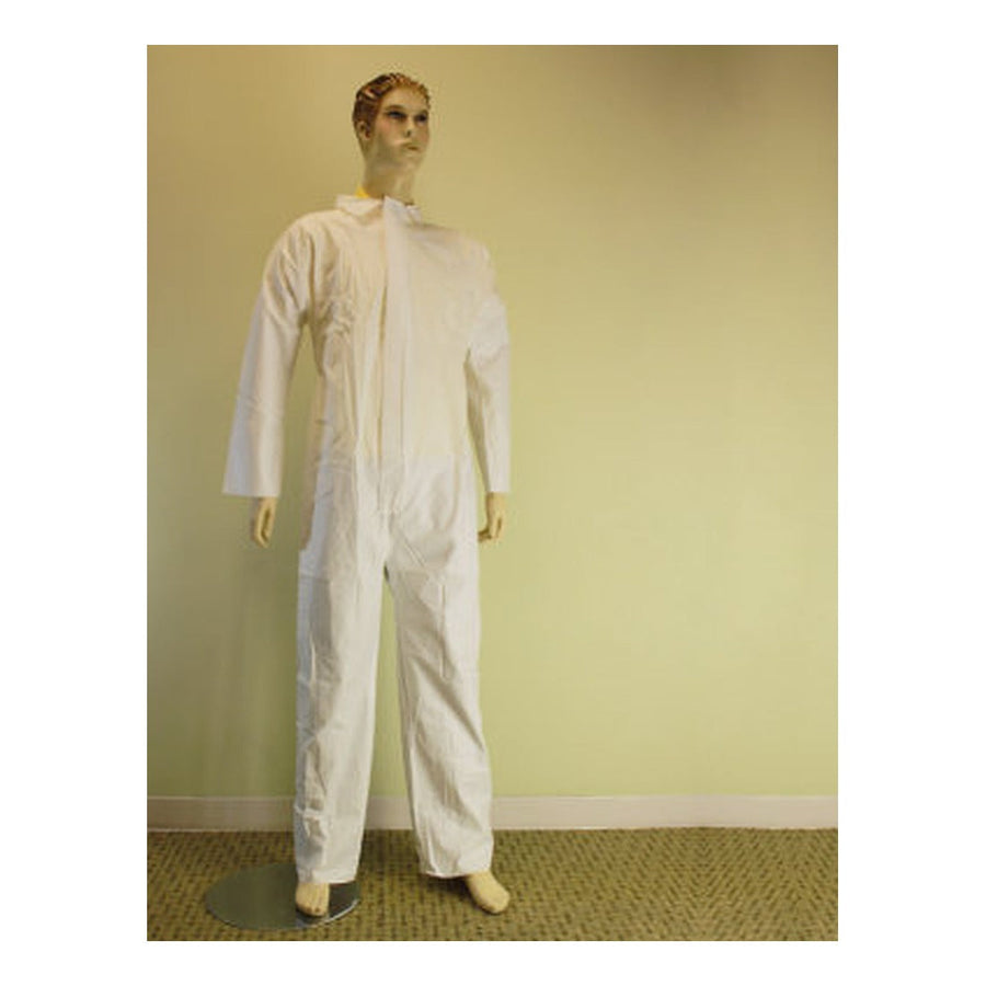 White SMS disposable coverall